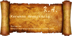 Kerekes Anasztázia névjegykártya